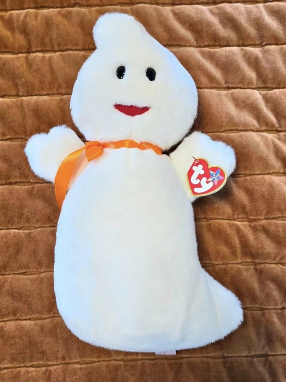 Ty Spooky the Ghost (Beanie Buddy) Plush White